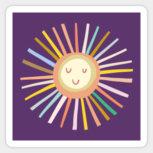 Rainbow Sun Sticker